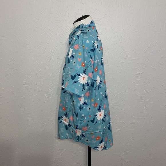 Epmo Light Blue Art to Wear Button Down NWOT - Picture 2 of 8